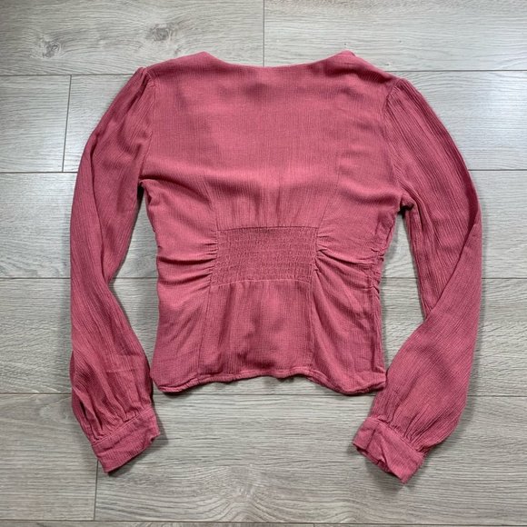 Free People Maise Long Sleeve Blouse Top - Picture 4 of 8